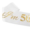 50 Birthday Satin Sash - 50th Birthday Sash 50 Birthday