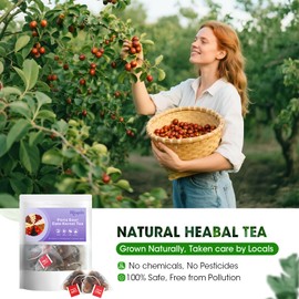 MQUPIN Sleeping Tea, Herbal Tea With Sour Jujube Seed, Lily & Poria Tea Bags - 12Count, 5g/Bag | Natural Sleep Support, Stress Relief & Calming Herbal Blend | Caffeine-Free