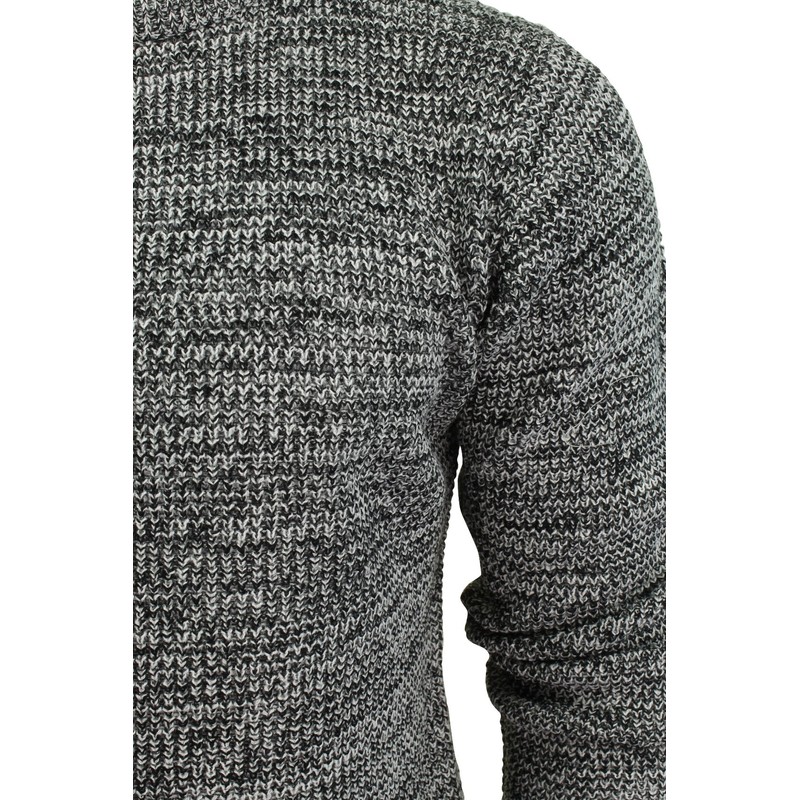 BRAVE SOUL Men's Jumper Neutron Long Sleeved (Black) M
