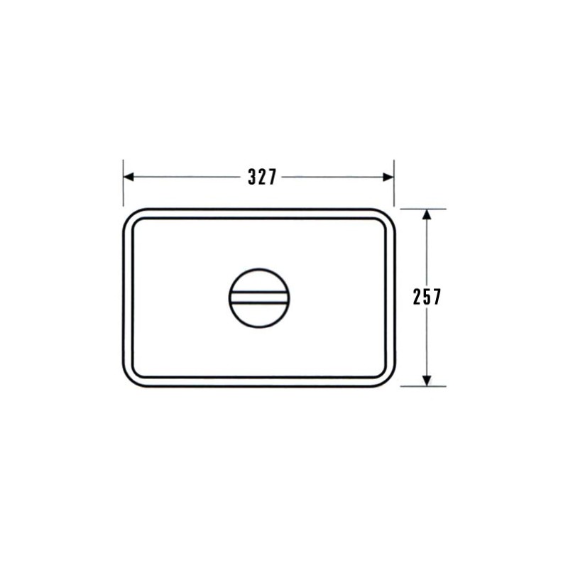 AG 18-8 Stainless Steel Square Bat Lid, 12.9 x 10.1