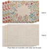Banchif Washable Double-Sided Placemats, Set of 6, Spring Eucalyptus Leaf
