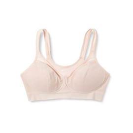 B Bui Di Women's Bra, Lightweight, Stomach Resistant, Half-top Bra, Cool Bra, Web Limited, Suzubbra, Wireless, Absorbent, Quick Drying, Mesh, Peach Beige