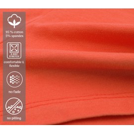 Lilax Girls' Basic Solid Soft Dance Short for Gymnastics or Under Skirts (5T, Orange)