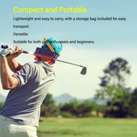 Golf Swing Trainer, Portable Golf Swing Training Aid Direction Guides, Golf Grip Swing Trainer for Improve Swing Accuracy, Golf Swing Path Trainer for Beginners