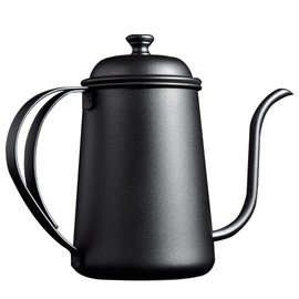 FUN COFFEE COFFEE Drip Pot, 22.9 fl oz (650 ml), Coffee Kettle, Coffee Drip Pot, Camp Kettle, Open Fire, Small, Open Fire, Lid Included, Stainless Steel Narrow Mouth