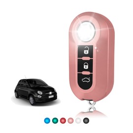 TOOMUME Key Case TPU Glossy Car Key Cover Fits Fiat 500 500L 500C Grande Punto Panda Brava Bravo Doblo Ducato Abarth Lancia Y Ypslon Delta Musa
