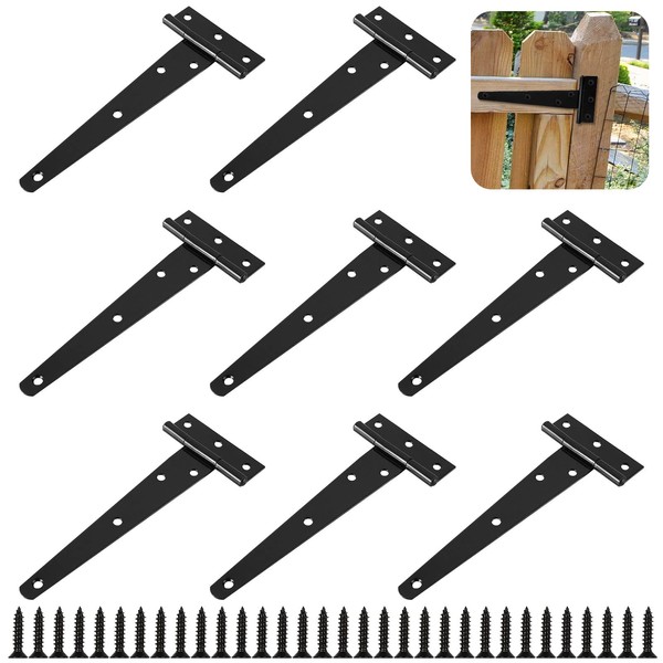 STARVAST Pack of 10 T-Hinges Heavy Duty, 6 Inches/150 mm