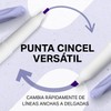 Sharpie S-Note Resaltador/Marcador de Texto Creativo, Punta Cincel, Surtidos, 4