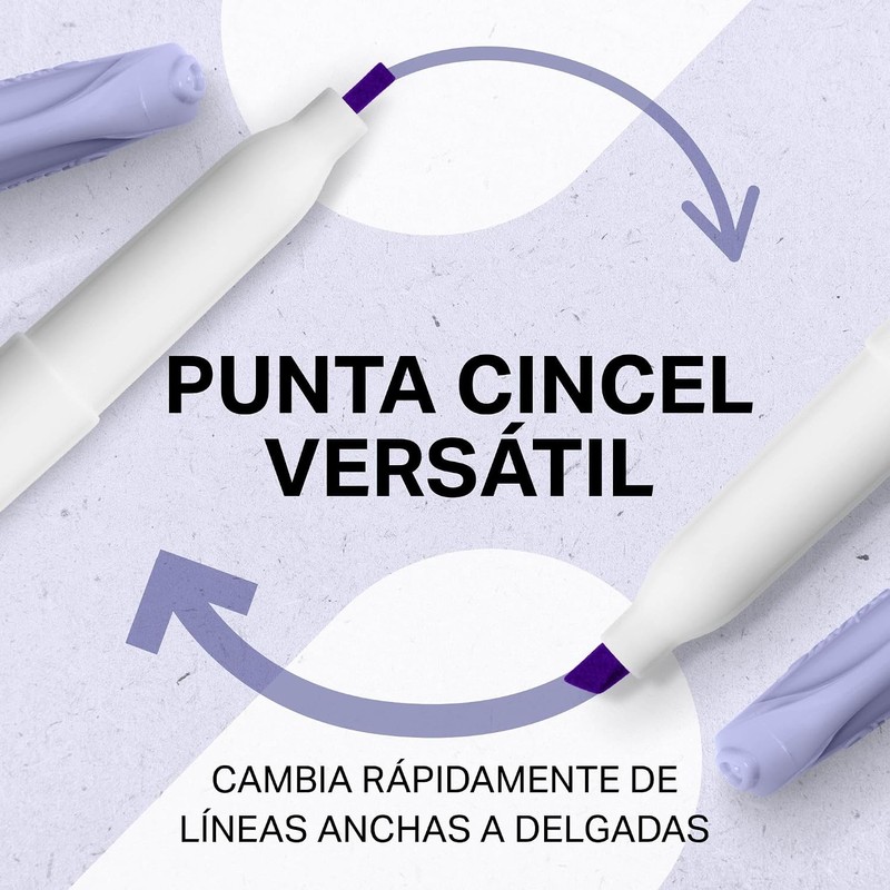 Sharpie S-Note Resaltador/Marcador de Texto Creativo, Punta Cincel, Surtidos, 4