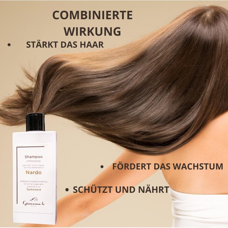 Hair Shampoo Strengthening and Protective with Nardo Oil and Keratin,