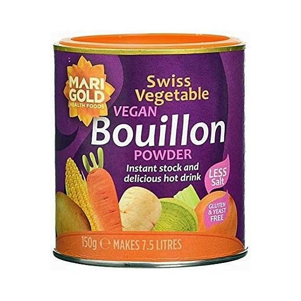 Marigold Swiss Vegetable Bouillon Powder Vegan Reduced Salt Purple 150g