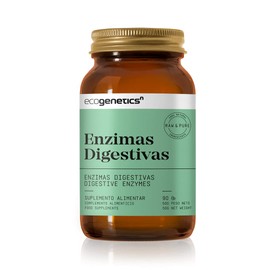 Ecogenetics Digestive Enzymes - 90 Caps - With Digezyme®, Bromelain and Papain to improve the health of the gastrointestinal tract