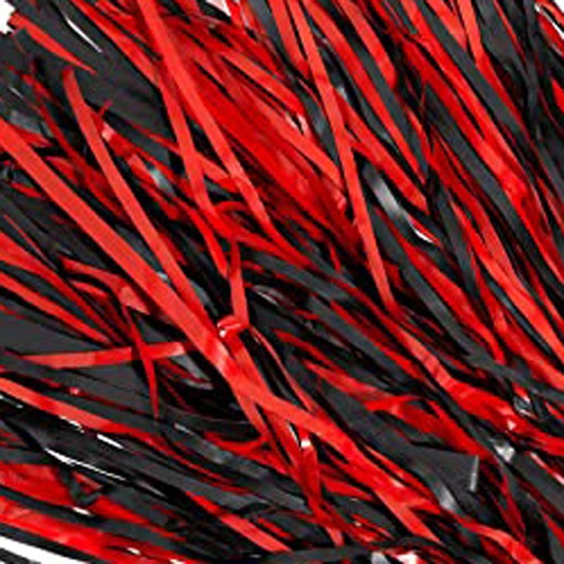 Anderson's Premium Black and Red School Spirit Shakers, Cheerleader Pom