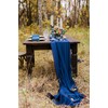 B-COOL Blue Table Runners Chiffon Table Runner 27x120 inch Wedding