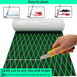 LSS laidi Boat Flooring EVA Foam Boat Decking Faux Teak Marine Sea Deck Non-Slip Mat for Decking Yacht Motorboat Fishing Boat Surfboard,102.4"/94.5"/86.6"/x 37.4"