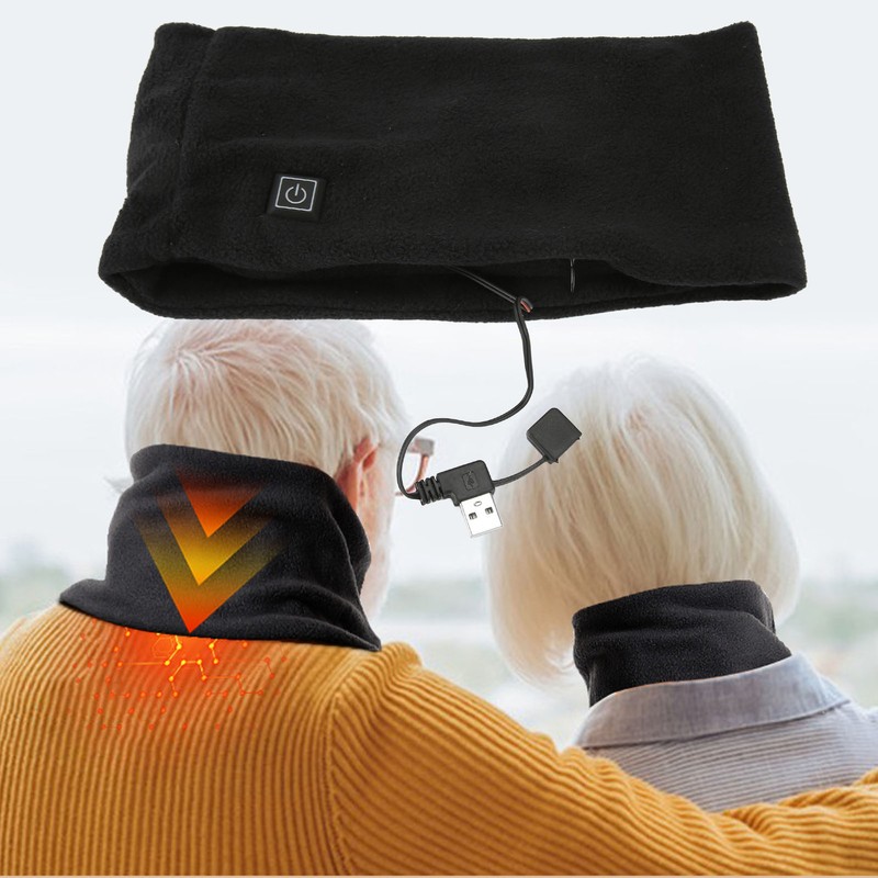 Heated Scarf Soft Polyester Electric Heating Scarf USB Powered 3
