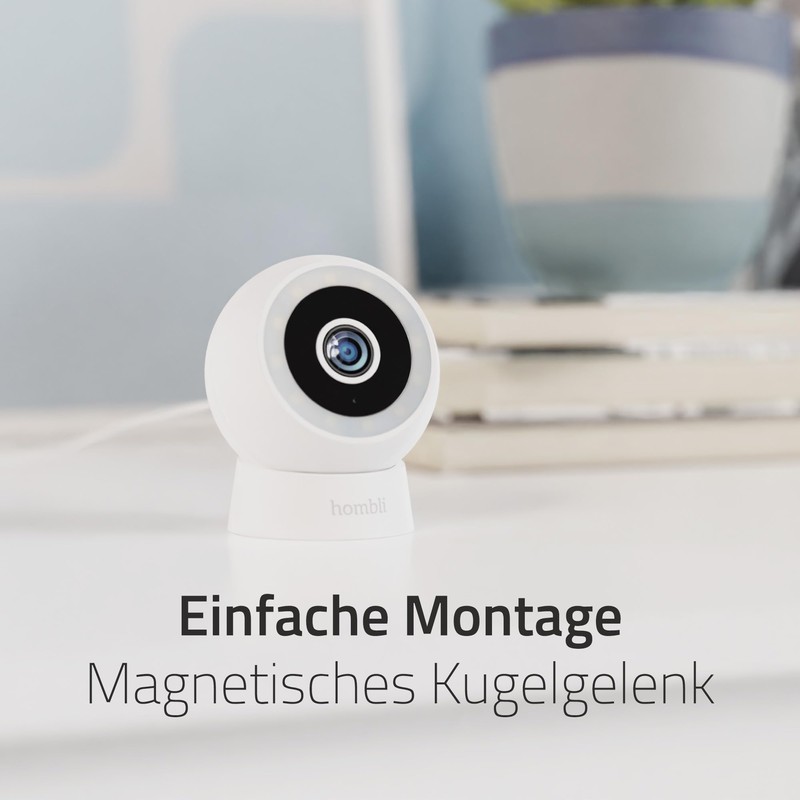 Hombli 2K QHD Smart Compact Outdoor Surveillance Camera, 130° Angle