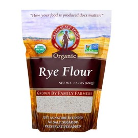 Grain Place Foods Non-GMO Organic Rye Flour 1.5lb Bag