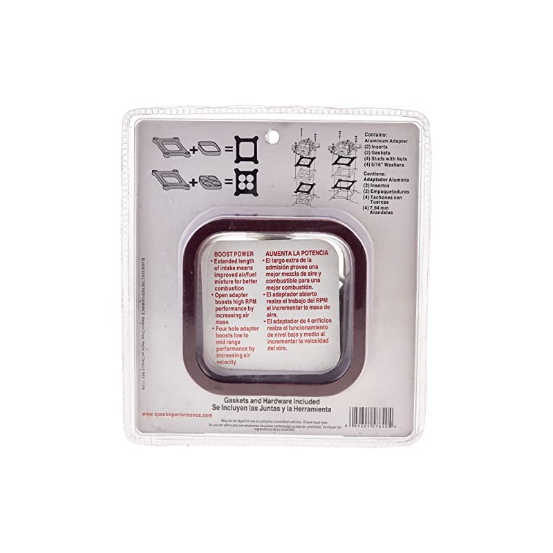 Spectre Performance 5764 Universal 4-Hole/Open Carburetor Spacer