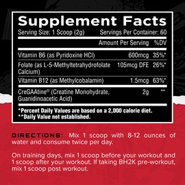 Unmatched CreGAAtine Optimized Creatine | Creatine Monohydrate + GAA (Guanidinoacetic Acid) | Muscle Build, Strength, Recovery | 60 Servings (Unflavored)