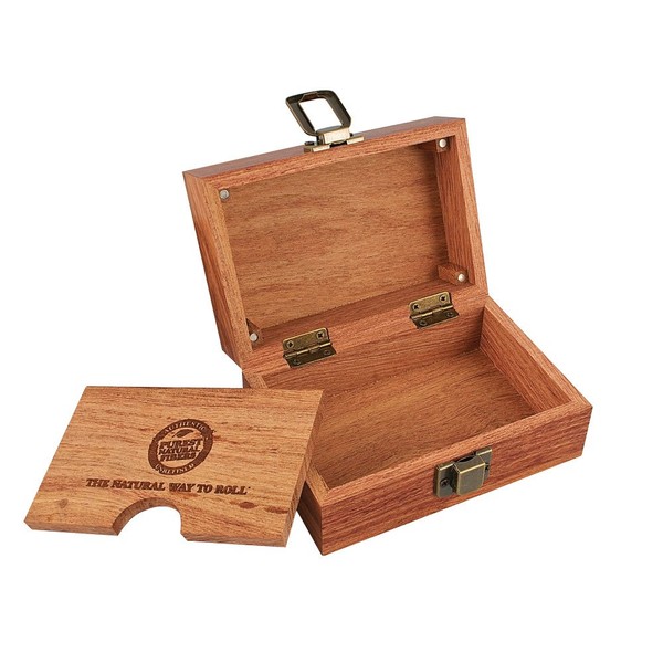 Raw Rolling Wood Box Magnetically Sealed 3.4" x 5" Inches