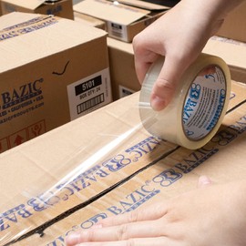 BAZIC Clear Packing Tape 1.88" x 54.6 Yards, Shipping Mailing Moving Sealing Tapes for Warehouse Office, 1-Pack