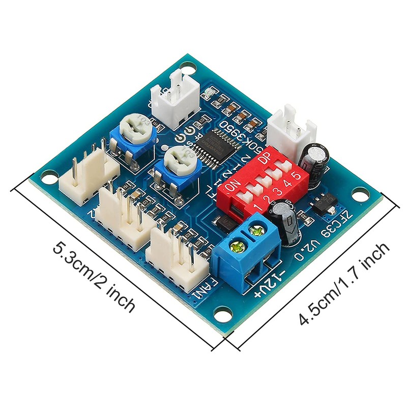 Youmile Four-Wire Thermostat 12 V PWM Fan Speed Controller Module