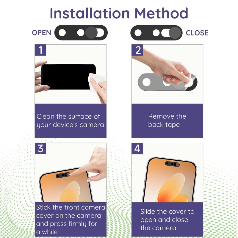 Front Camera Cover Compatible for 16 Pro Max/16 Pro /16
