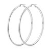 DORANA Silver Plated Hoop Earrings Large Hoop Earrings for Women