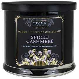 Tuscany Candle Homme + Heritage Scented Candle, Spiced Cashmere, 15 oz