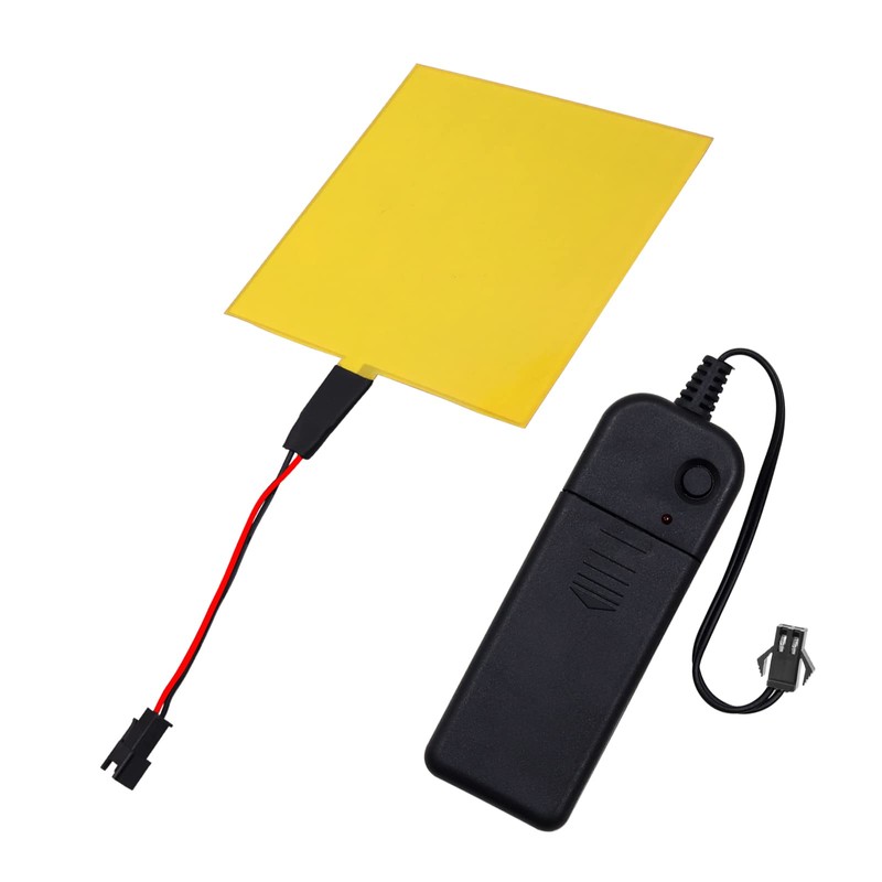 jose2015 Electroluminescent Panel 10x10CM,Cuttable DIY Electroluminescent El Panel Light,3 Modes