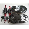 Racing Car Carbon Fiber Hood Pin Plus Flush Mount latch