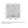10pcs Cajas Gabinete Nema Estancas Ip55 Para Exterior Cctv Blanco