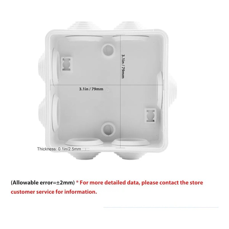10pcs Cajas Gabinete Nema Estancas Ip55 Para Exterior Cctv Blanco