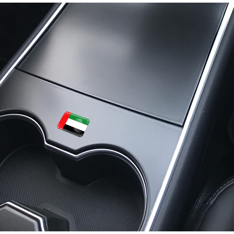 SkinoEu® 2 x 3D Sticker United Arab Emirates UAE Flag