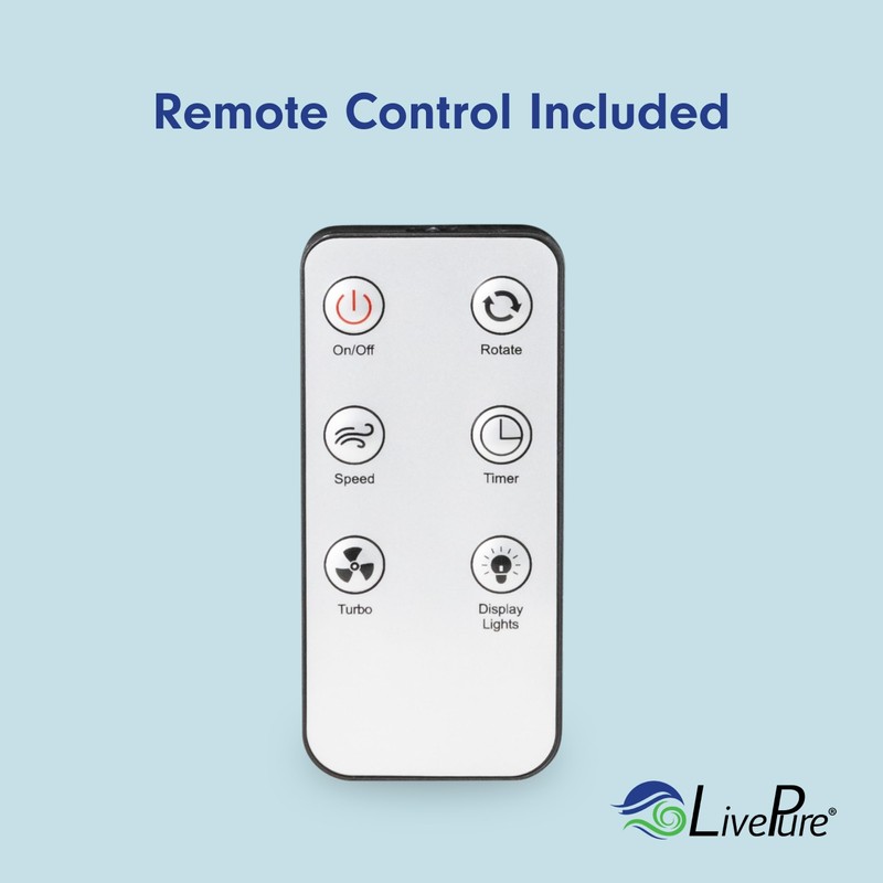 LivePure Bladeless Indoor/Outdoor Rechargeable Fan, Lavender