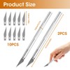Precision Craft Tool Set with 2 Aluminium Handles and 10
