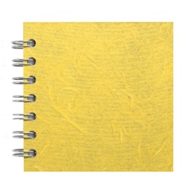 Pink Pig 4x4 Posh Silk Pig White Paper Sketchbook - Yellow