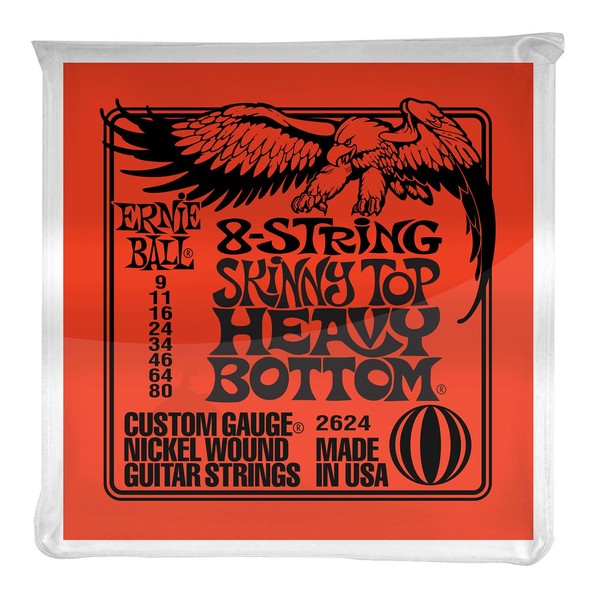 Ernie Ball P02624 8-String Slinky Skinny Top Heavy Bottom Electric