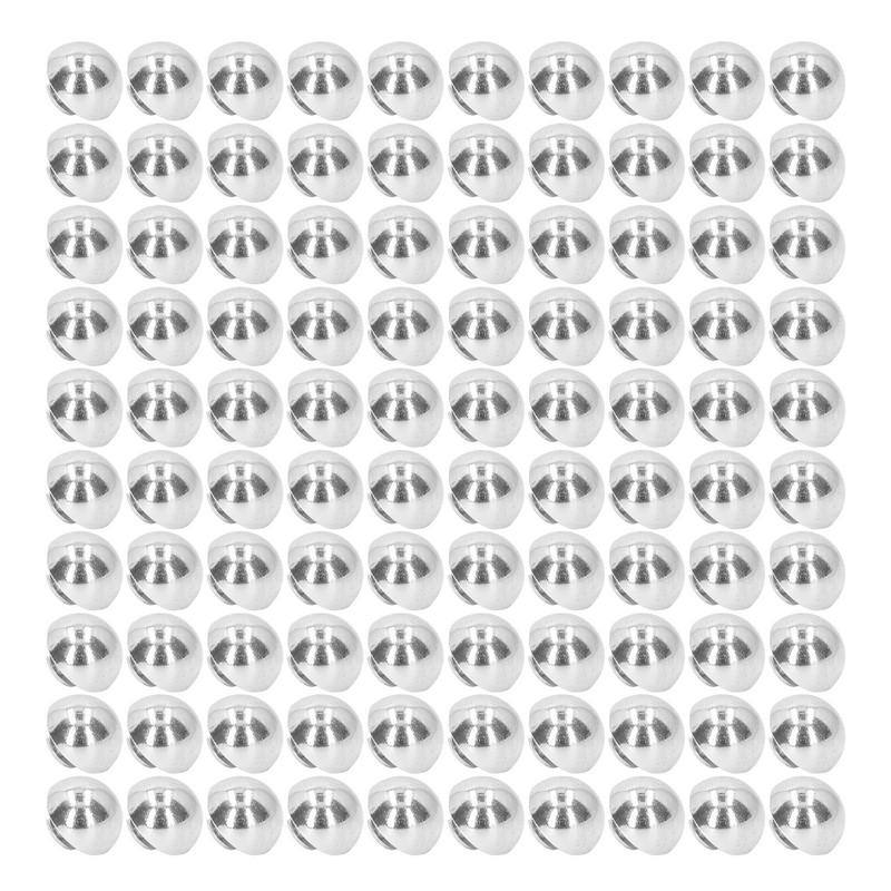 100 Set Round Head Stud 15mm Plated Alloy High Hardness