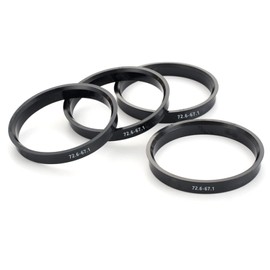 Carkio Car Hub Centric Rings 72.6-67.1 mm Set of 4 ABS Plastic Hub Rings