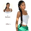 Long Ponytail Braid Extension with Hair Tie 80cm Wrap Around