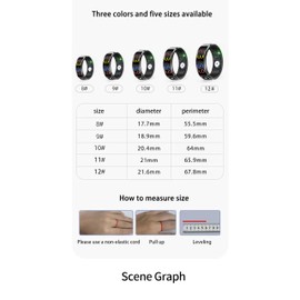 ZiCOWAY R12 Color Display Screen Smart Ring for Men Women,5ATM Waterproof Fitness Tracker with 24/7 Heart Rate/Sleep/Steps Detection,Medical Grade Metal Case,Compatible with iOS and Android