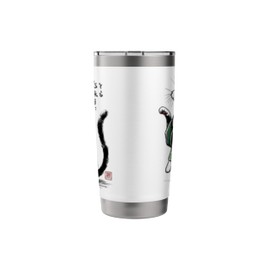 Japanese Cat Kimono Japan Traditional Mom Dad Kids Stainless Steel Insulated Tumbler