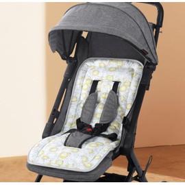 Reversible Baby Pushchair Seat Liners Pushchair Liner Travel Cot Travel Mattress for Pushchair Pram Liner Universal Stroller Liner Breathable Soft Pad Cotton Foldable Baby Pushchair Cushion Mattress