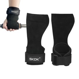 LIANRISES Gym Wrist Straps Weightlifting, Deadlift Straps, Gym Hand Grips, Powerlifting, Heavy Shrug, Pull Ups, Leather Adjustable,Non Slip Training Accessory for Men Women