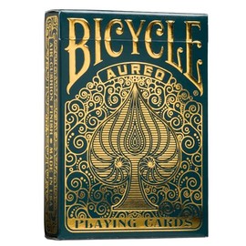 Bicycle Aureo Leonardo da Vinci Baraja de Cartas de Poker Premium de Colección, Color Dorado (1042051)