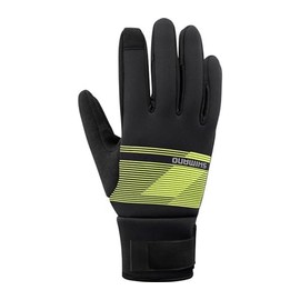 Shimano Windbreak Men's Thermal Gloves Black/Yellow