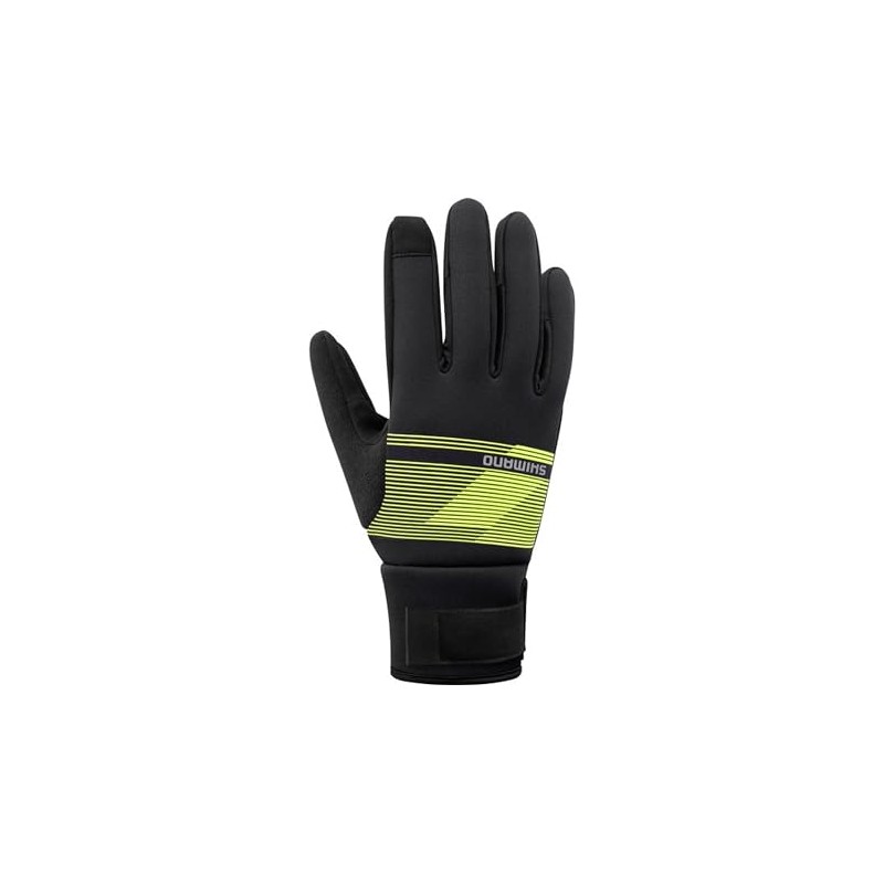 Shimano Windbreak Men's Thermal Gloves Black/Yellow