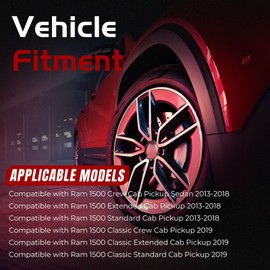 Dexepe 4 PCS Front and Rear ABS Wheel Speed Sensor Compatible with Ram 1500 2013-2018 Ram 1500 Classic 2019-2024 Replace 68053861AB 68053861AC 68053861AD 68231044AB